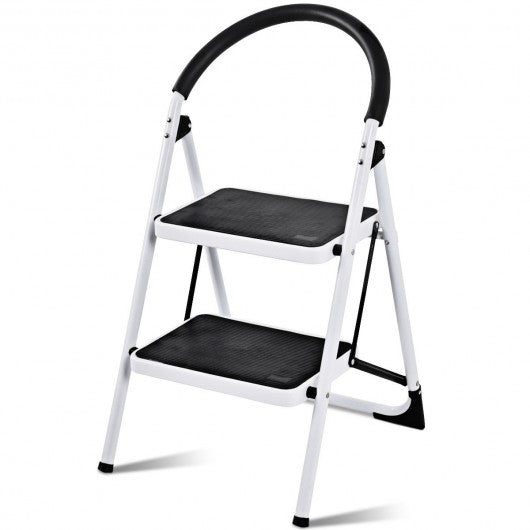 Folding Stool Heavy Duty Industrial Lightweight 2 Step Ladder