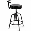 Adjustable Swivel Vintage Bar Stool PU Leather Bistro Pub