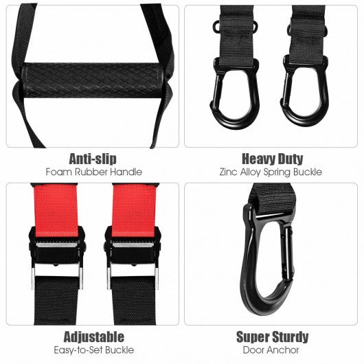 Bodyweight Fitness Resistance Straps Trainer with Adjustable Length