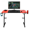 Computer Gaming Desk with Large Carbon Fiber Surface