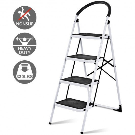 Folding Heavy Duty Industrial Lightweight 4 Step Ladder