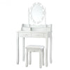 Makeup Dressing Table with Lighted Mirror and Touch Switch