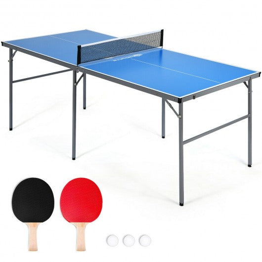6'x3' Portable Tennis Ping Pong Folding Table