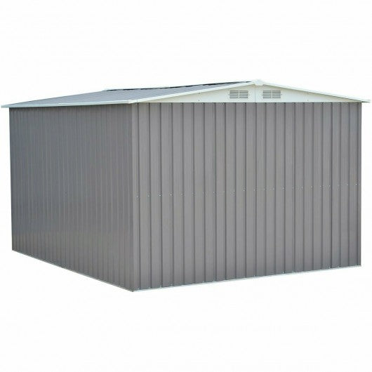 Galvanized Steel Garden Storage Shed Tool House