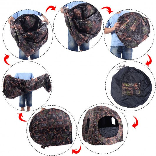Portable Pop up Ground Camo Blind Hunting Enclosure
