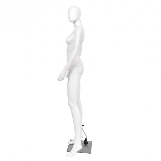 5.8 ft Female Mannequin Egghead Manikin with Metal Stand