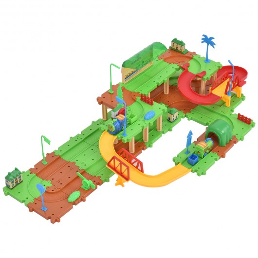 71 pcs Railway Train Building Blocks Brick Toy