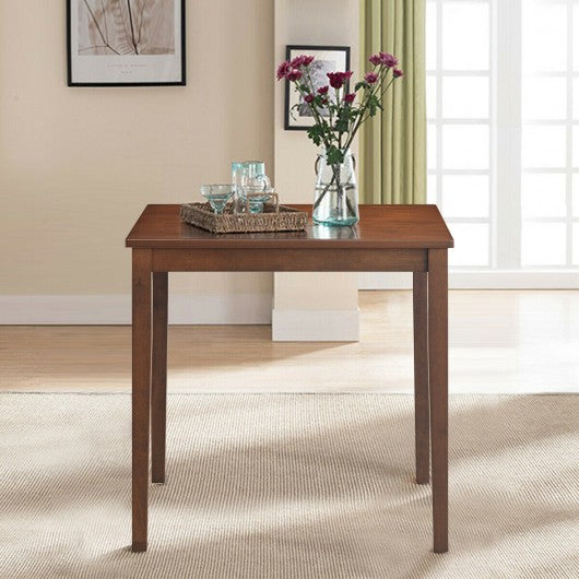 Dining Table Mid Century Square with Solid Wooden Legs
