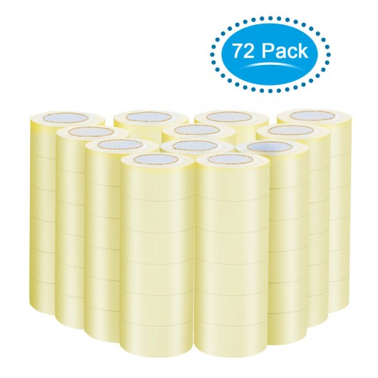 72 Rolls Clear Carton Box Packing Package Tape 1.9
