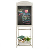 Vintage Folding Chalkboard Easel with Display Shelf