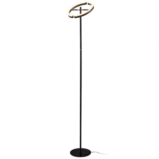 Modern Dimmable Torchiere Touch Control Standing LED Floor Lamp-Black