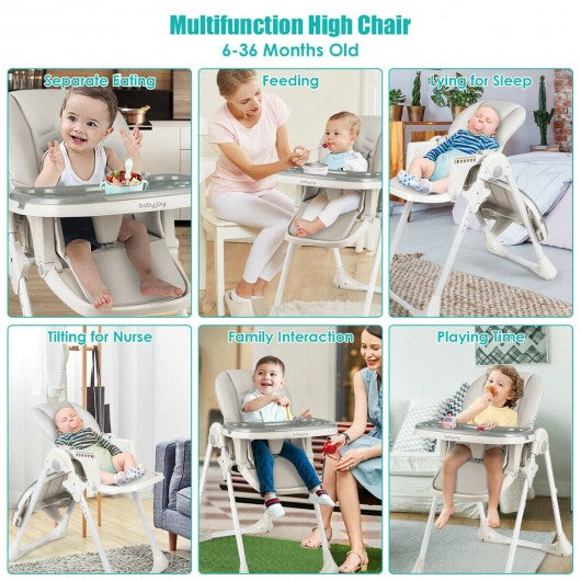 Baby Convertible High Chair with Wheels