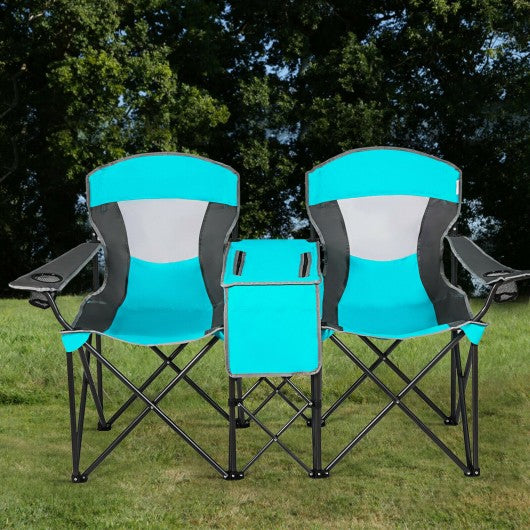 Portable Folding Camping Canopy Chairs w/ Cup Holder