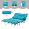 6 Position Adjustable Sleeper Lounge Couch with 2 Pillows