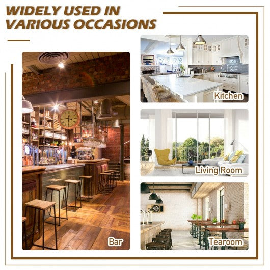 360-Degree Bar Swivel Stools with Leather Padded