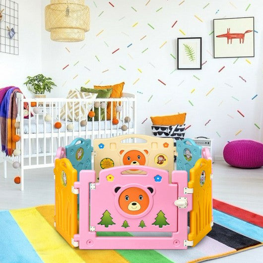 8 Panel Home Indoor Outdoor Kids Center Safety Playpen