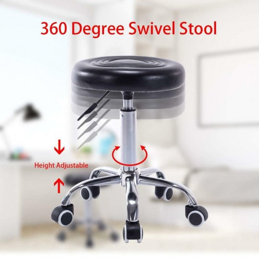 Adjustable Hydraulic Salon Rolling Swivel Stool