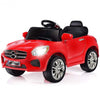 6V Kids Remote Control Battery Powered LED Lights Riding Car-Red