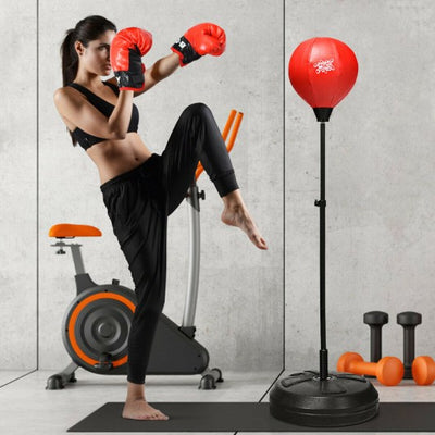 Boxing Punching Stand Set with Boxing Gloves
