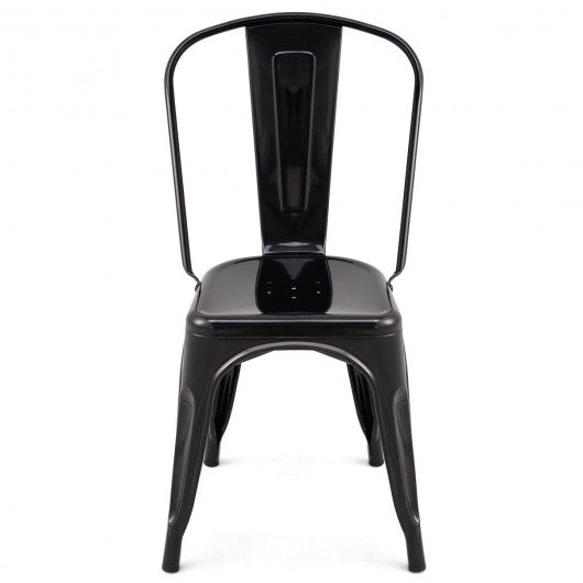 Set of 4 Tolix Style Dining Chair Stackable Bistro Chair