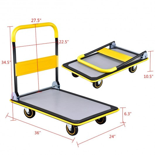 660 lbs Folding Platform Cart Dolly