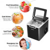 Ice Maker Machine with Scoop & Basket Black