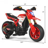 6V Electric Kids Ride-On Battery Motorcycle with Training Wheels