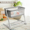 Baby Height Adjustable Bassinet w/ Washable Mattress