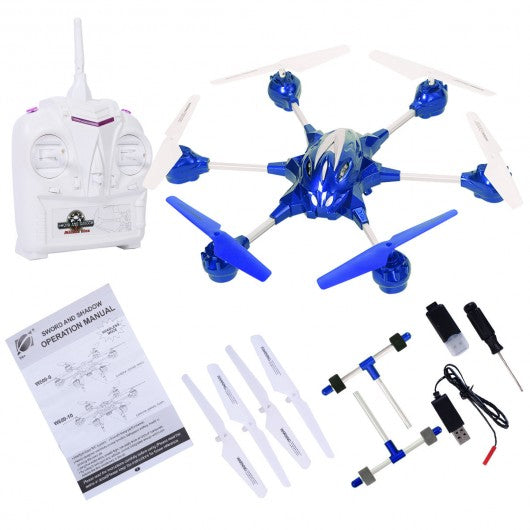 W609 10 4.5CH 2.4G Remote Control RTF Hexacopter w/ HD Camera