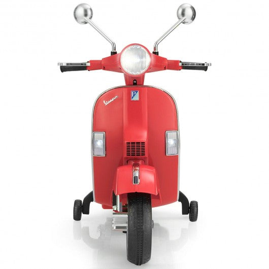 6V Kids Ride on Vespa Scooter Motorcycle with Headlight
