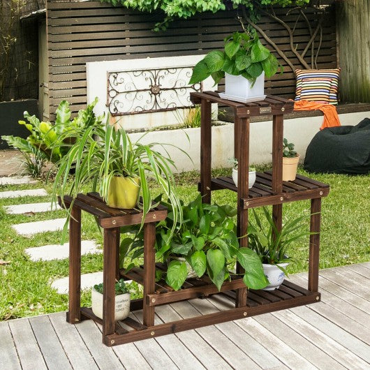 Solid Wood Plant Stand Multi Layer Plant Pot Holder