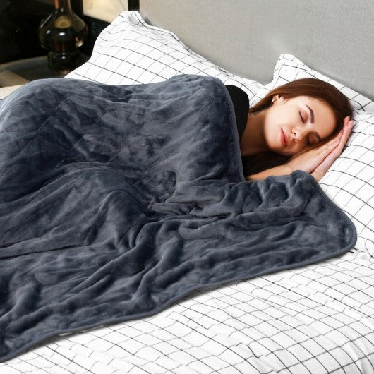 Flannel Electric Blanket Heated Throw with 3 Heat Settings