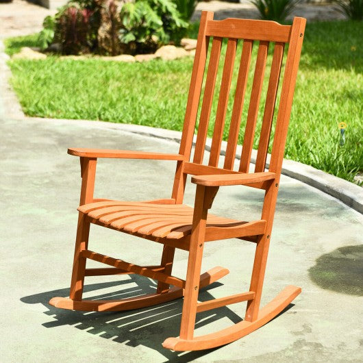 Outdoor Rocking Chair Single Rocker for Patio Deck