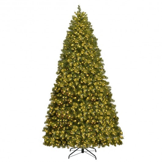 PreLit Artificial PVC Christmas Tree with LED Lights & Stand