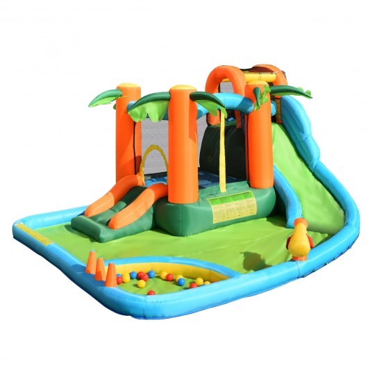 7 in1 Inflatable Slide Bouncer with Two Slides