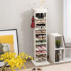 Rotated Shoe Rack 9 Tier Wooden Shoe Organizer