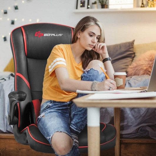 Racing Style Gaming Rocker Chair -Red