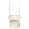 Hanging Hammock Chair Macrame Swing Hand Woven Cotton Backrest