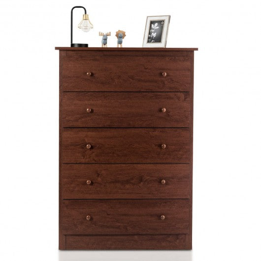 5-Drawer Dresser with Smooth Slide Rail
