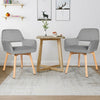 Set of 2 Modern Accent Armchairs-Gray