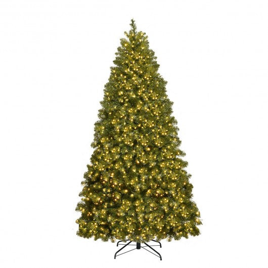 PreLit Artificial PVC Christmas Tree with LED Lights & Stand