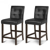 Set of 2  PVC Leather Bar Stools