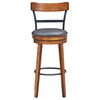 360-Degree Swivel Stools with Leather Padded Seat