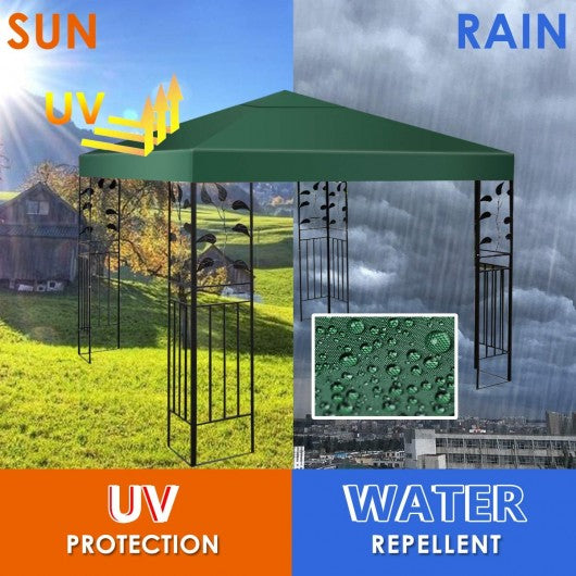 10' x 10' 1-Tier 3 Colors Patio Canopy Top Replacement Cover