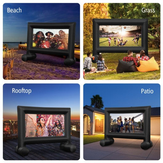 Inflatable Outdoor Movie Projector Screen with Blower