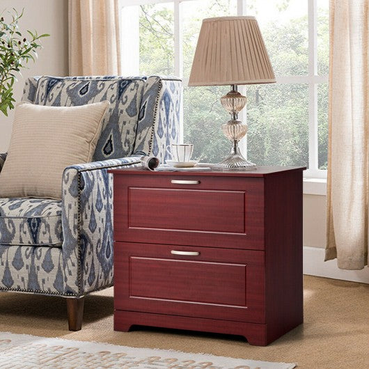 2-Drawer Lateral File Cabinet w/ Adjustable Pole