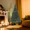 5'/6'7' LED Fiber Optic Artificial Christmas Tree w/ Top Star