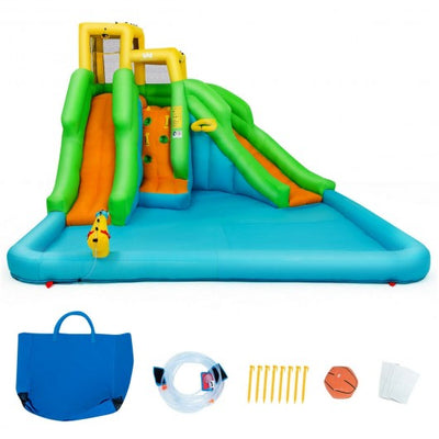 Inflatable Water Park Bounce House with Climbing Wall