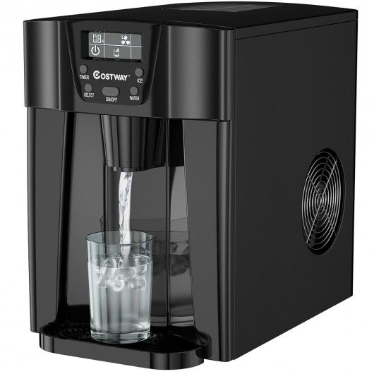 2 In 1 Ice Maker Water Dispenser 36lbs/24H LCD Display