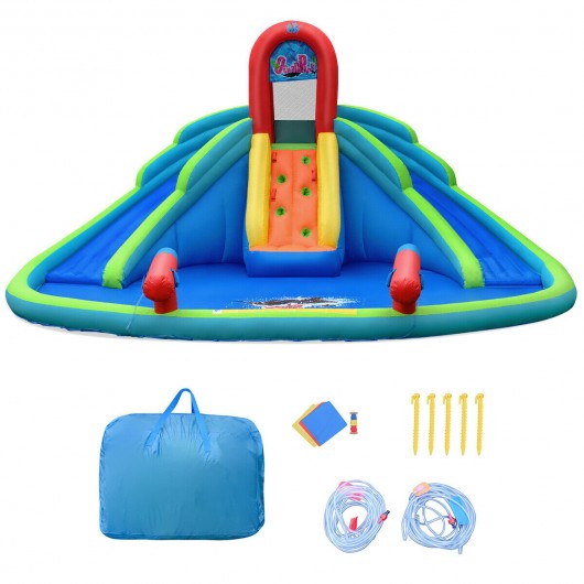 Kids Inflatable Water Slide Bounce House with Carry Bag
